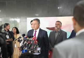 Rui Costa em coletiva de imprensa após reunião com Lula / Foto: Henrique Raynal - Casa Vivil